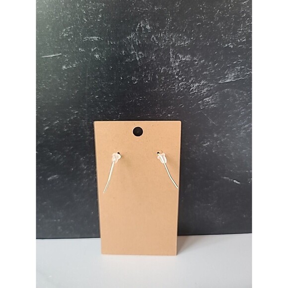 Polymer Clay Blue Floral Dangling Pierced Earrings New - Picture 7 of 10